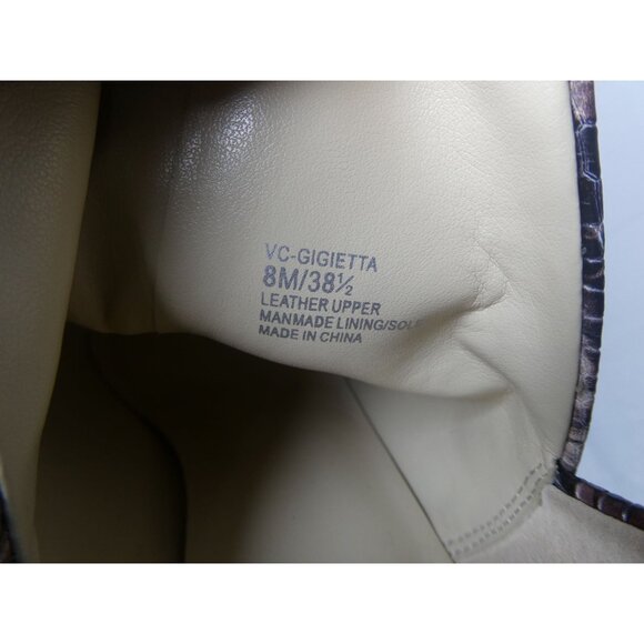 Vince Camuto VC-Gigietta Mauve Multitricolor Snake Skin Boots Size 8M - Picture 9 of 11